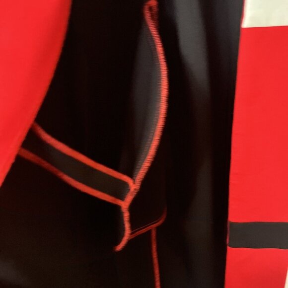 Ashro Women's XL Abstract Color Block Long Sleeve Akello Jacket Coat Dress MCM - Picture 3 of 16